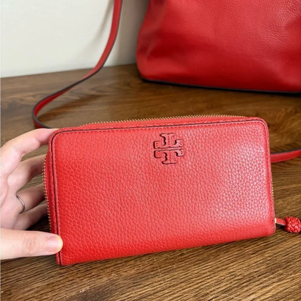 Tory Burch Mcgraw Tote Bag and Wallet